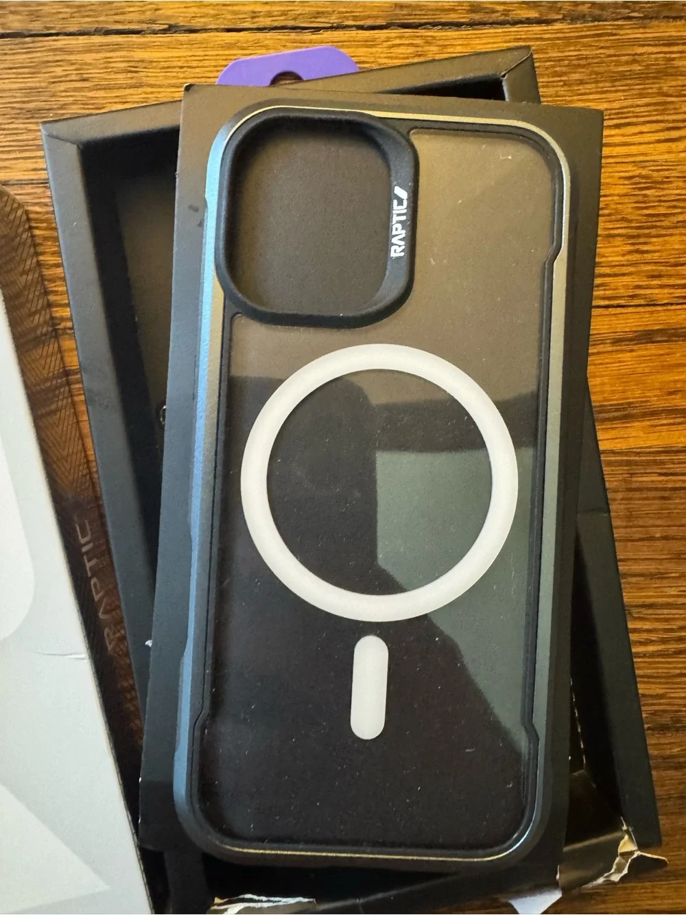 Raptic Shield Classic MagSafe phone case packaged for the iPhone 17. Raptic